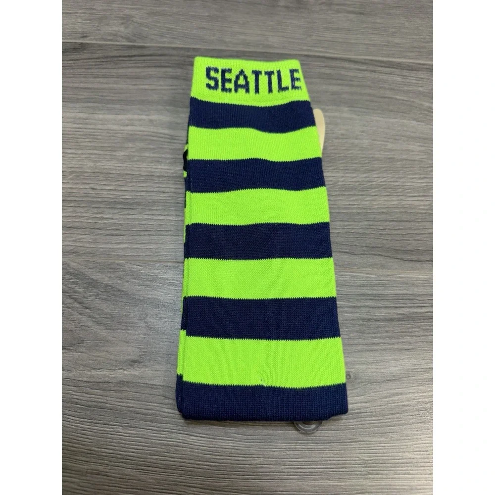 Seattle Seahawks Woman Arm Warmer Socks Sleeves Fingerless Gloves Green Blue